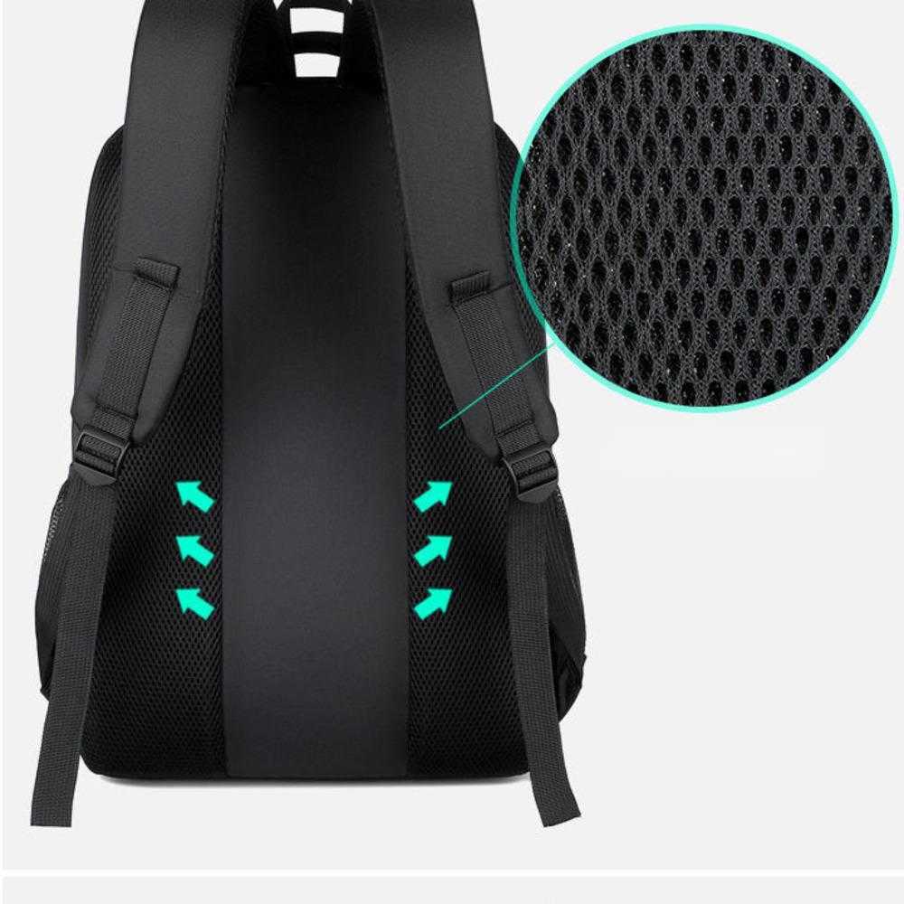 Korean Version Mens Schoolbag Capacity Junior High School Fashion Business Computer Day Backpack Travel Bag 241225