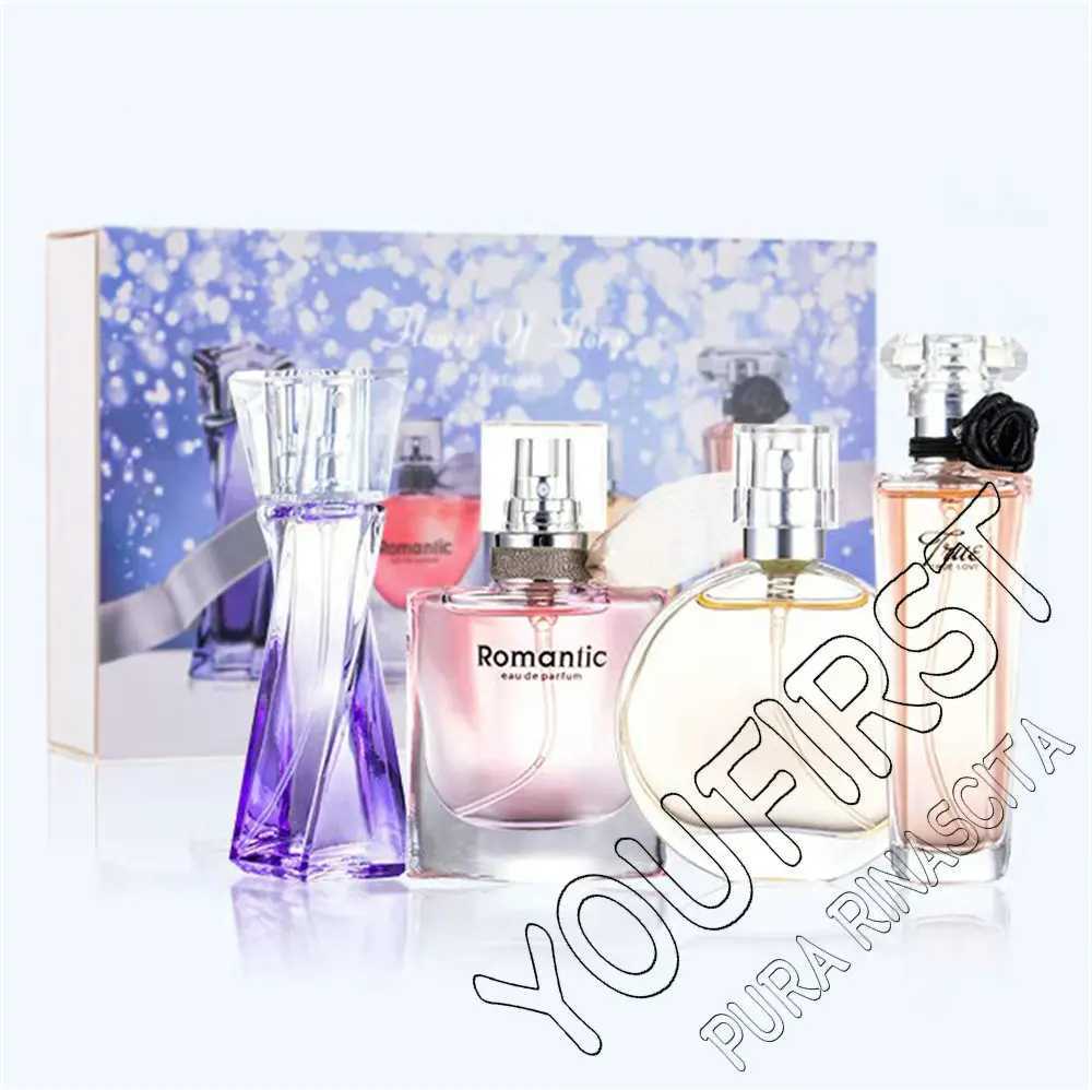 High Quality perfume Womens 95ml Brand Pheromone perfume De Mujer Gift Box 4pcs Floral Scent Fresh Natural perfume Pour FemmeXJ250409