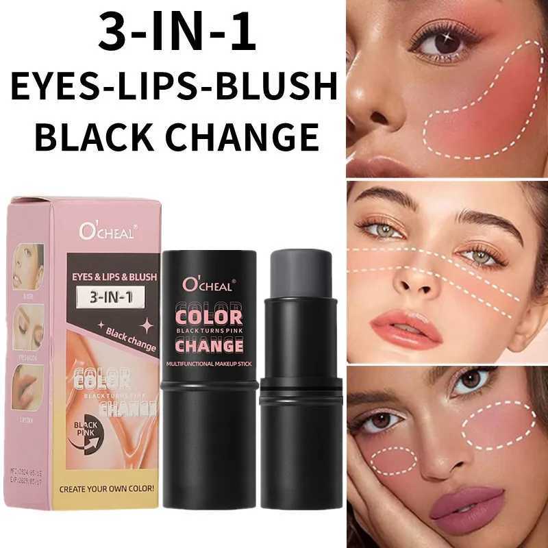 Multifunctional Temperature-changing B Stick Lipstick And Lip Gloss Three-in-one Brightening And Contouring StickW250220