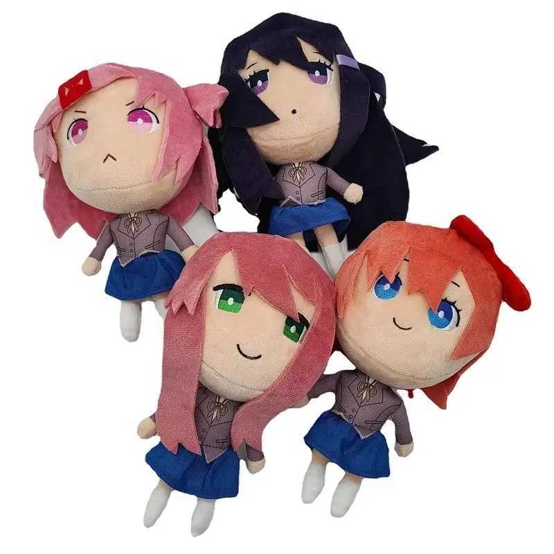 20cm Game Doki Literary Club Plush Toys Anime Cosplay Monika Natsuki Sayori Yuri Dolls W250219
