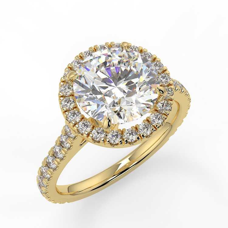 Luxury 14k Gold Moissanite Engagement Gemstone Ring Unique Ring Design Diamond Rings Italy