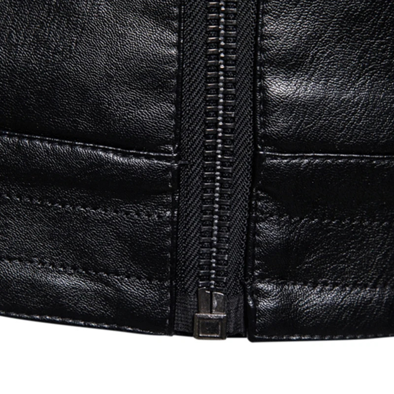 TRAF Fashion Four Seasons Leather Men Spring Korean Version Slim Comfortable Lapel Leisure Youth Jacket 250210
