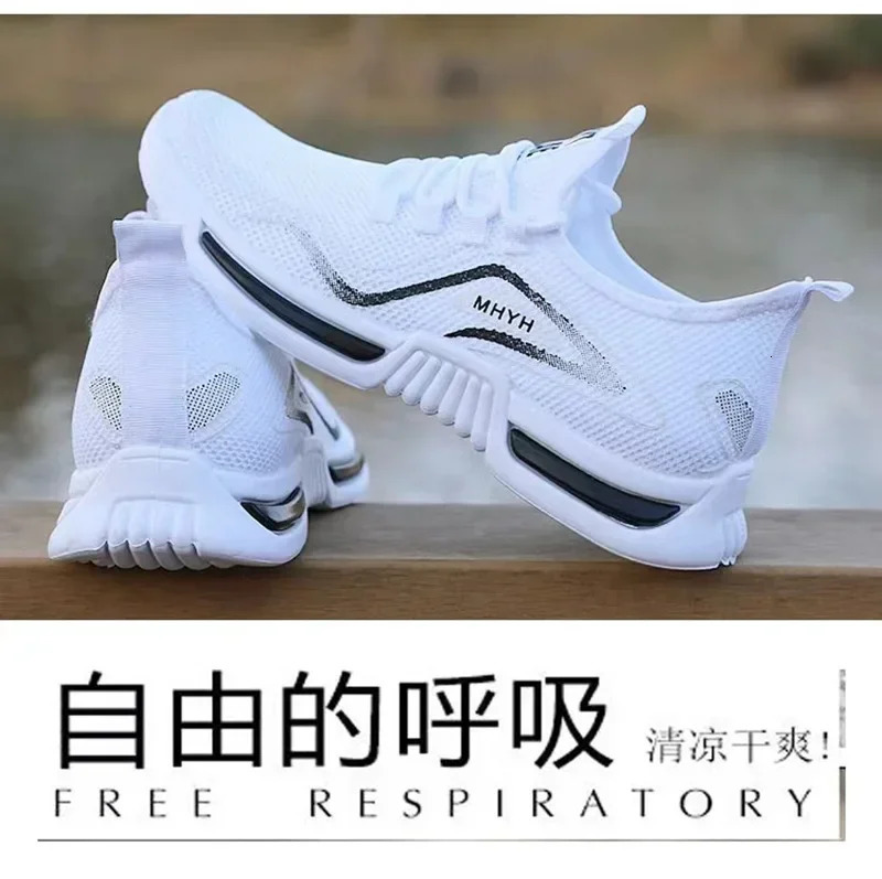 Men Shoes Slip on Fashion Sneakers Male Sport Running Breathable Gym Training Walking Tennis Non Workout Flats 250219