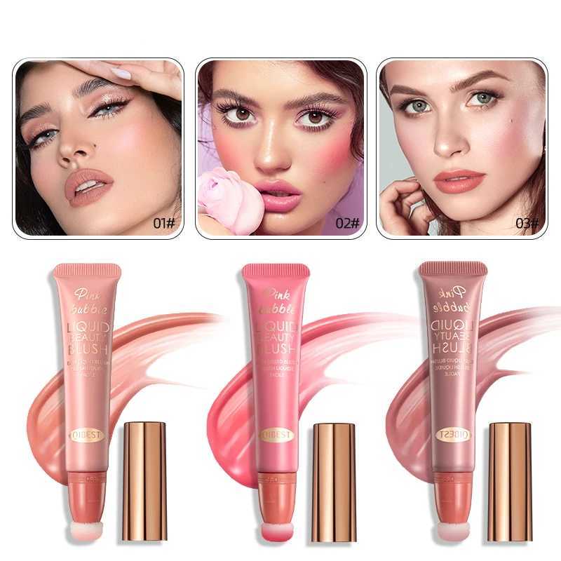 QIBEST B Stick Liquid B Face Ber Natural Cream Cheek Tint Brighten Eye Highlight Contour Stick Sponge Head MakeupW250220