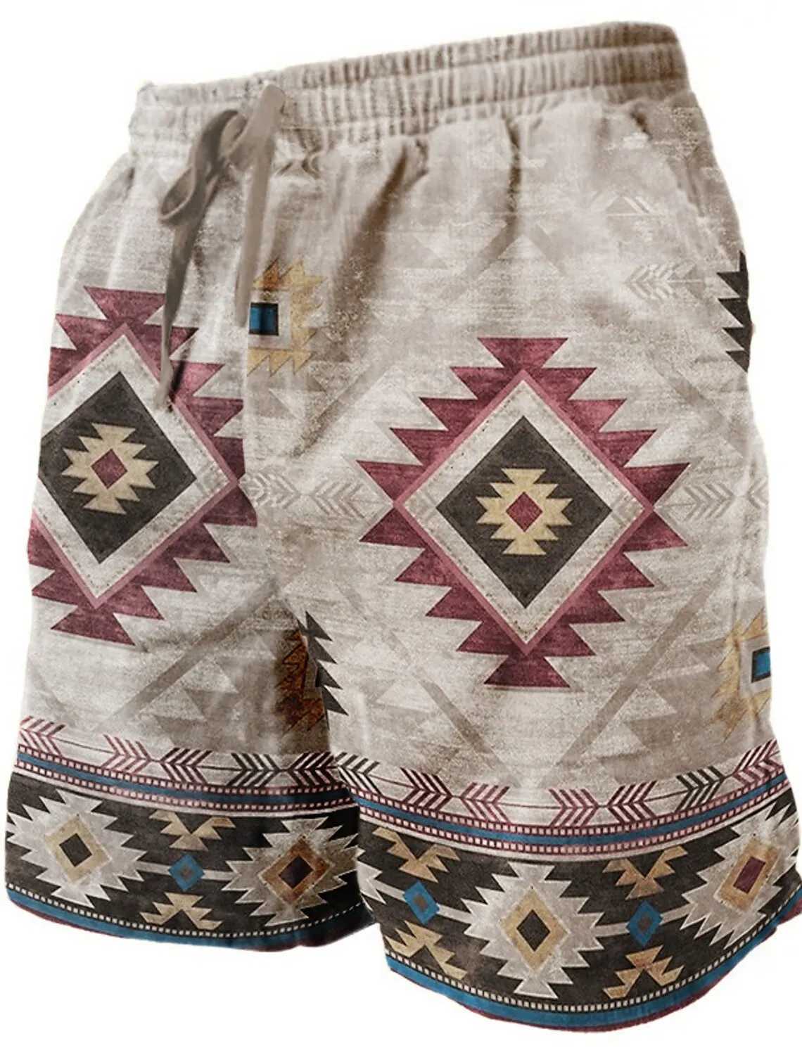 Mens Beach Pants Totem Print 3D Printed Shorts Mens Summer Breathable Shorts Fitness Street Shorts Mens Clothing Mens X250220