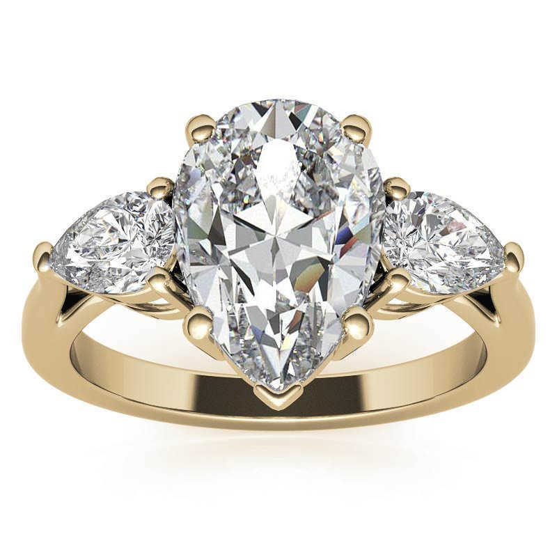 AAA Gems Classic 18K Gold Jewelry Engagement Wedding 0.5ct 1ct 2ct 4ct 6ct 8ct Lab Grown Moissanite Diamond Engagement Ring