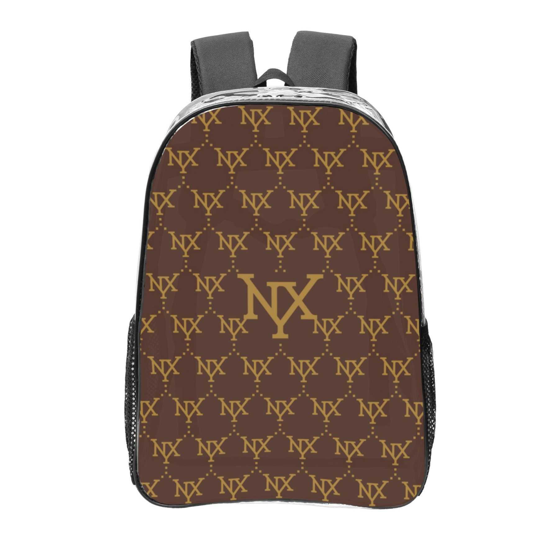 NXY Pvc Backpack Designers Back Pack Mens Bags Casual Lightweight Travel Backpacks Women Print Street Bookbag Bagpack 250220
