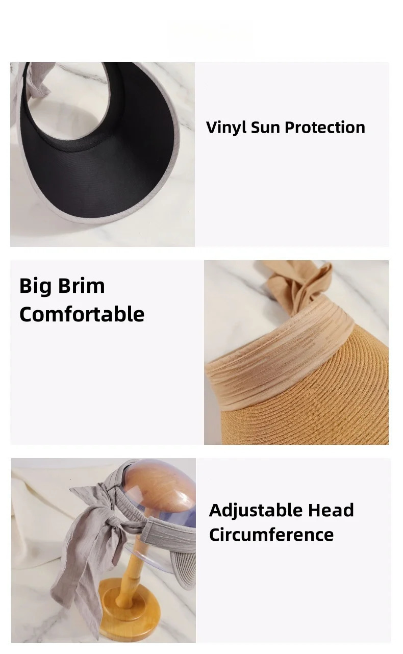 Color Blocking Ice Silk Hairband Hollow Top Hat Korean Fashion Shading Sunscreen Hat Student Sun Hat Outdoor Mountain Climbing 250219