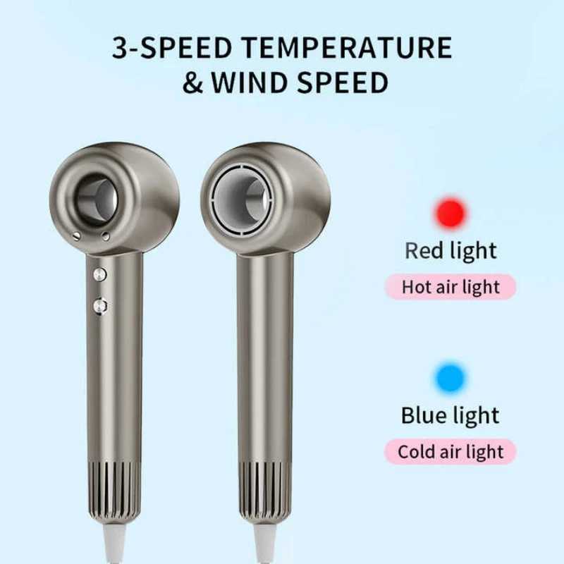 Swoson High Speed Hair Dryers Negative Ion Hair Care Quick Dry Professional Leafless Hair dryer Personal Styling Salon Appliance W250220