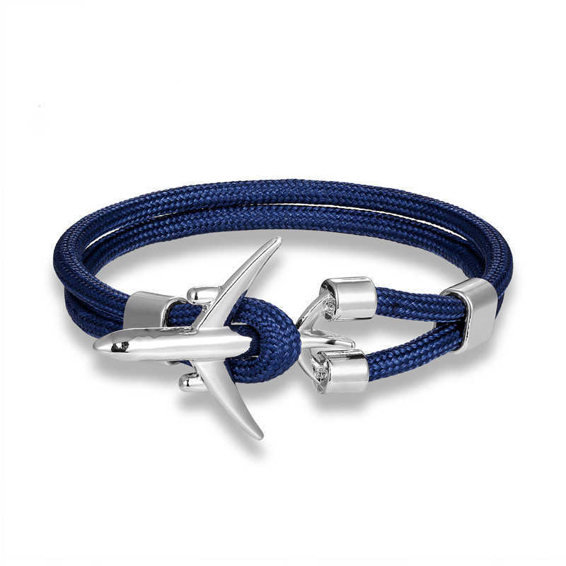 Charm Bracelets Fashion jewelry popular jewelry fashion mens Polyester 550 umbrella rope aircraft Bracelet H25220