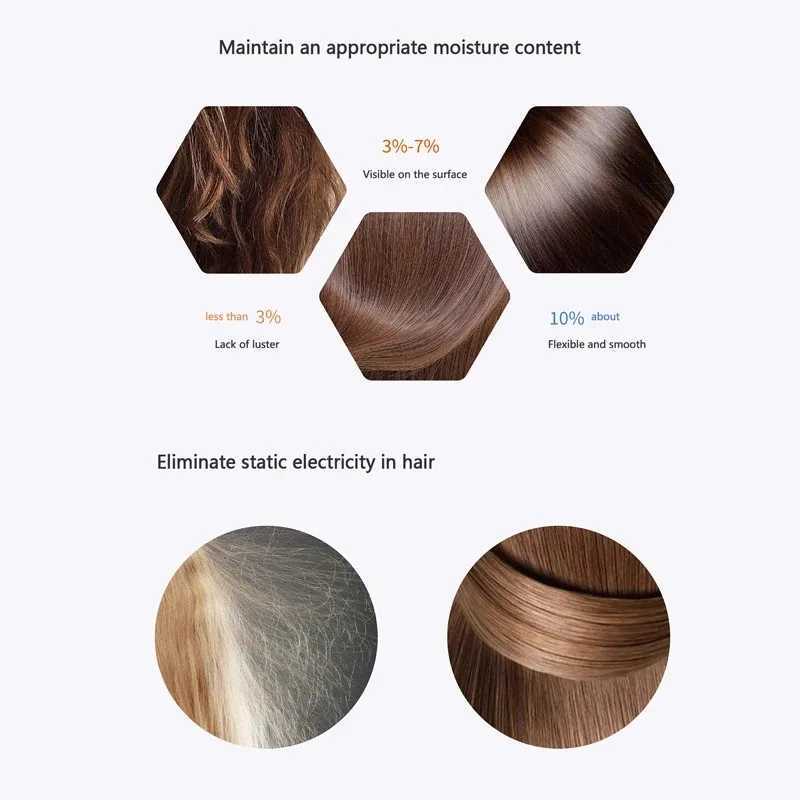 New LED Display High Speed Hair Dryer 600W High Power Negative Ions Styling Tools Blow Dryer with Nozzle Hair 220V 0V W250220