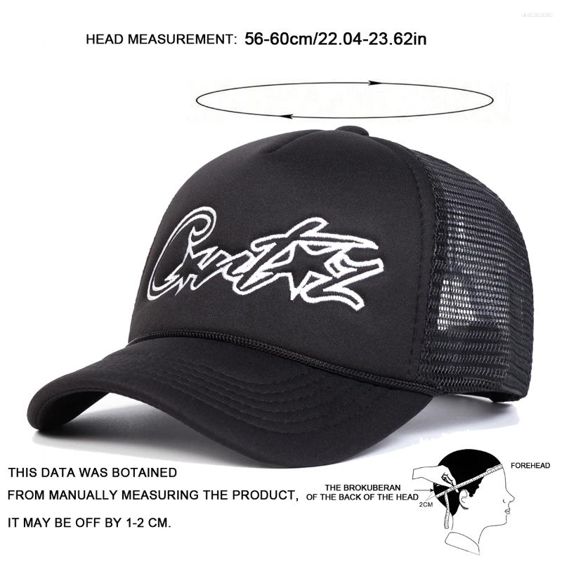 Unisex Y2K Pentagram Embroidery Baseball Caps Net Spring And Summer Outdoor Adjustable Casual Hats Sunscreen Hat