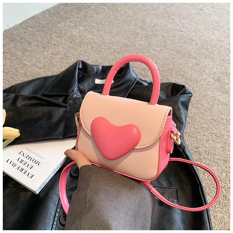 Love Handheld for Women 2025 New Fashionable Children's Crossbody Sweet and Simple Mini Small Square Bag #swissmilitary