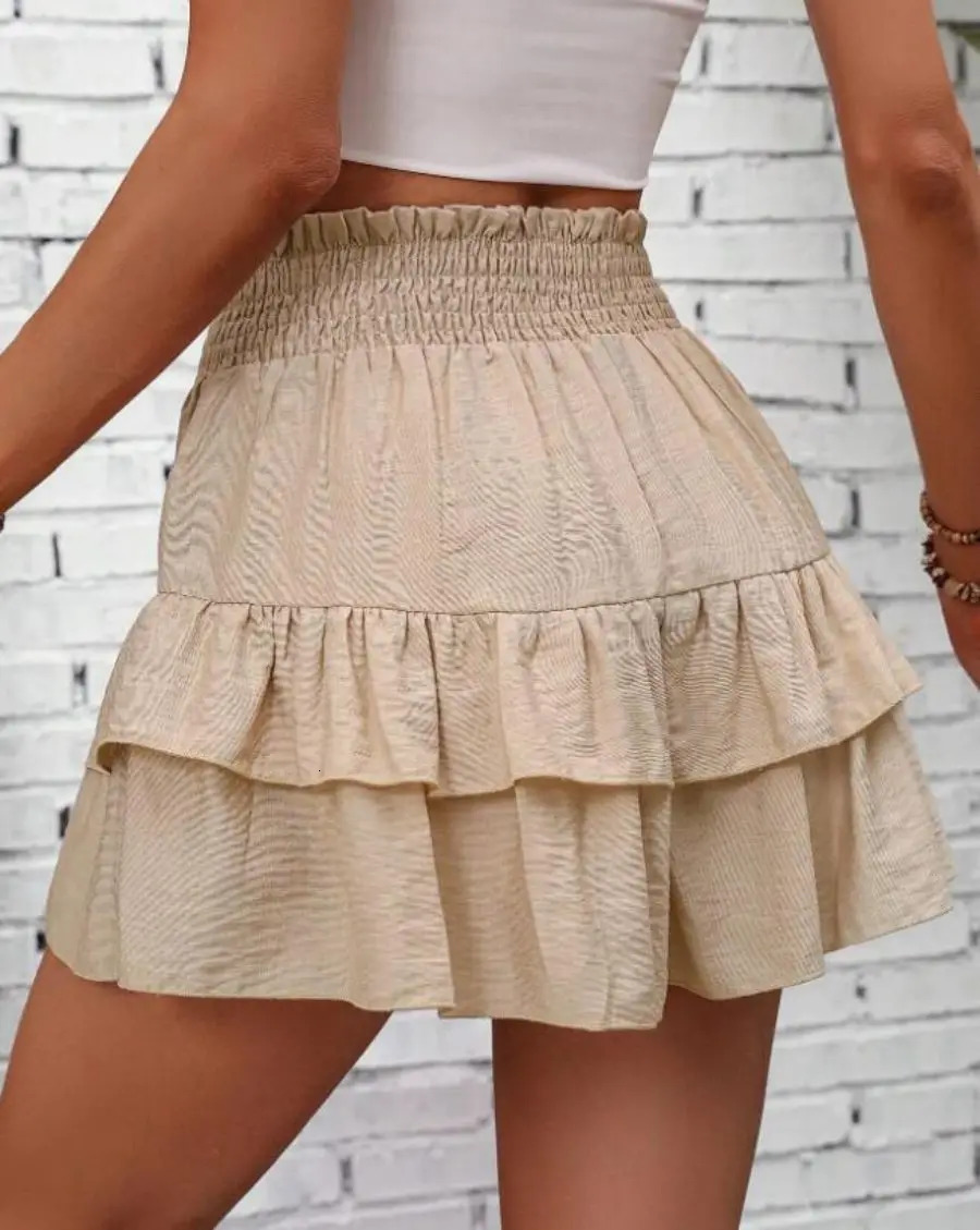 Wide-leg shorts drape Joker casual skirt pants fashion womens dress 250219