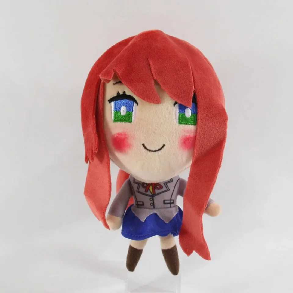 20cm Game Doki Literary Club Plush Toys Anime Cosplay Monika Natsuki Sayori Yuri Dolls W250219