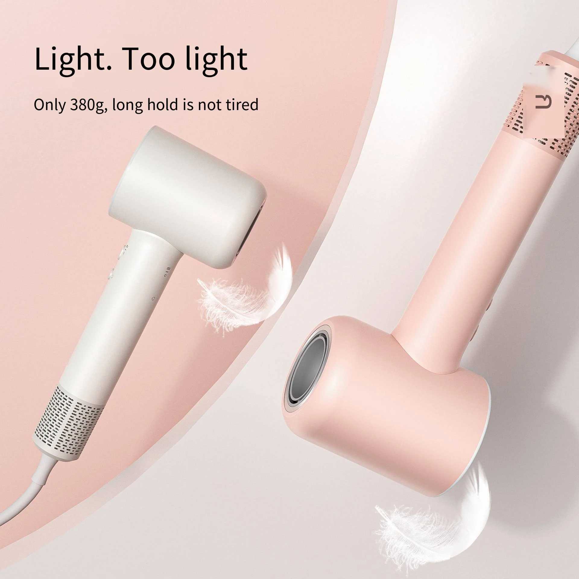 Professional Leafless Negative Ion Hair Care Hair Dryer Household High-wind Power Hair Dryer Silent and Quick-drying Blow Dryer W250220