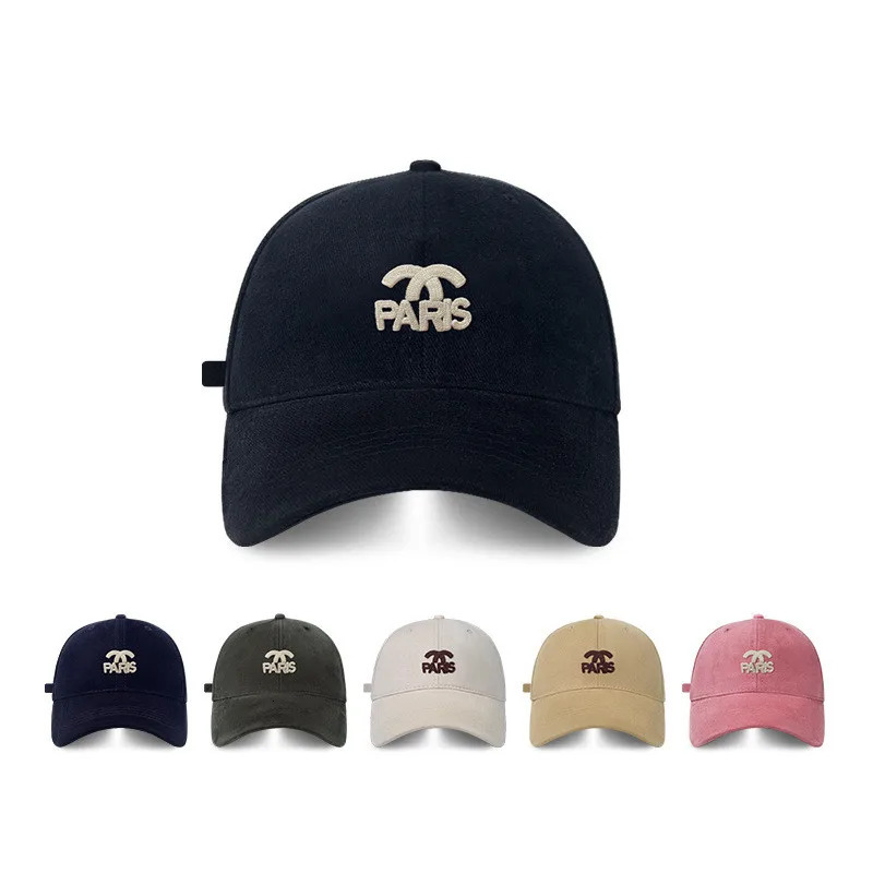 Mens and womens spring and autumn wide-brimmed hard-top baseball caps ladies all-match couple caps casual sun hats 250214