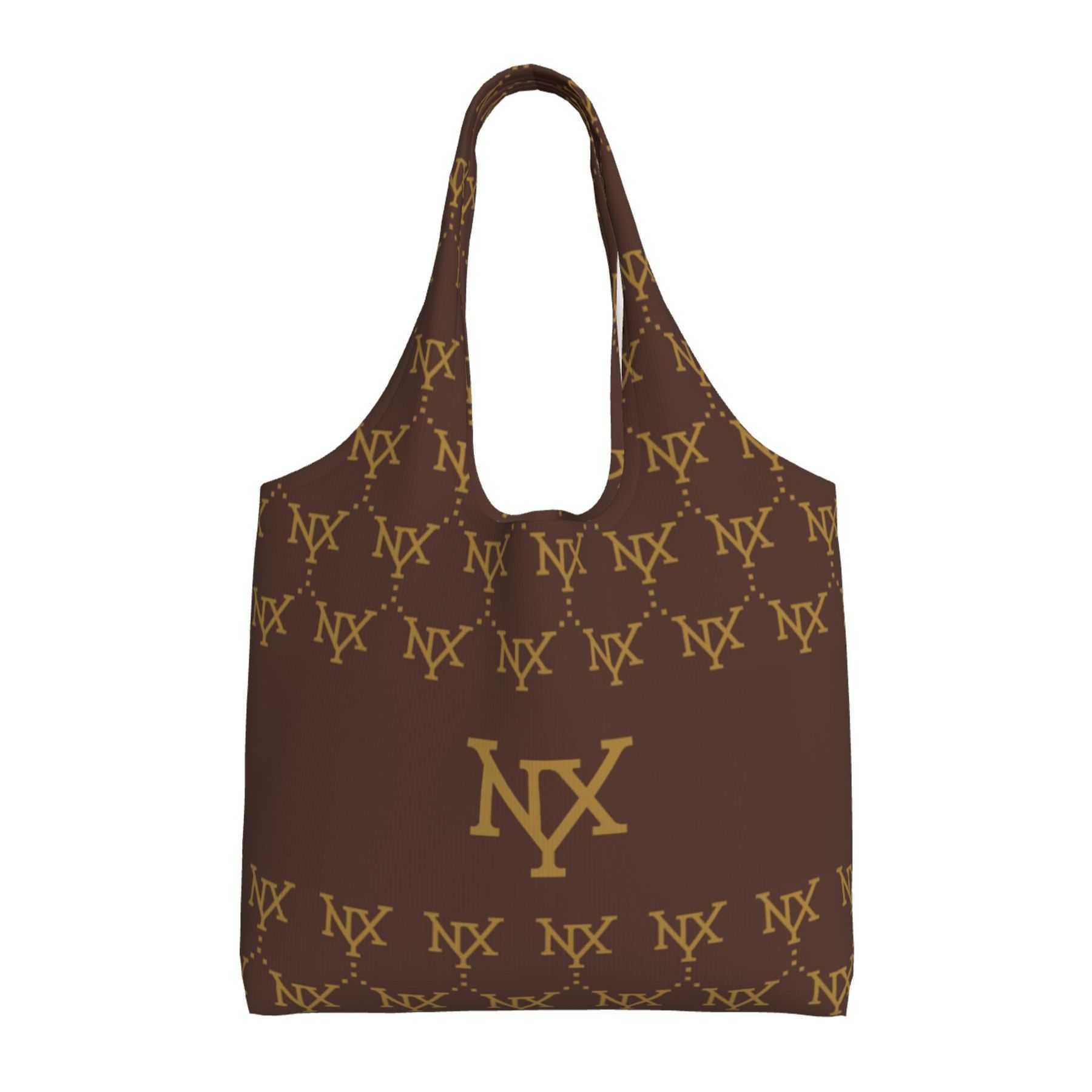 NXY Canvas Tote Bags Large Capacity Canvas Solid Letter Tote Bag Versatile Handbag Work Student Class Underarm Women's Bag Shopping Bag