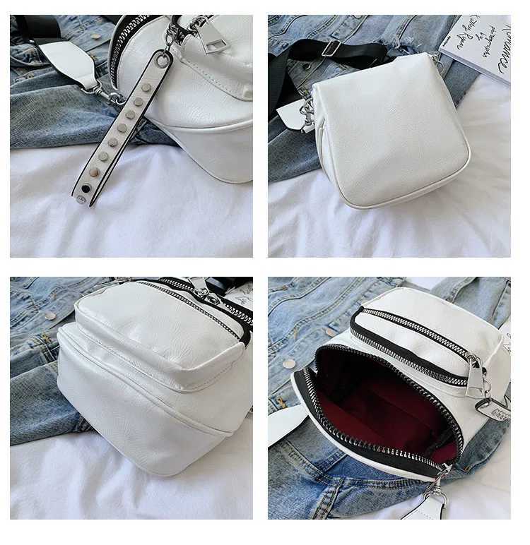 Glossy Wide strap Women shoulder bag designer crossbody bags for female Handbags silver bolsas feminina black Y250218