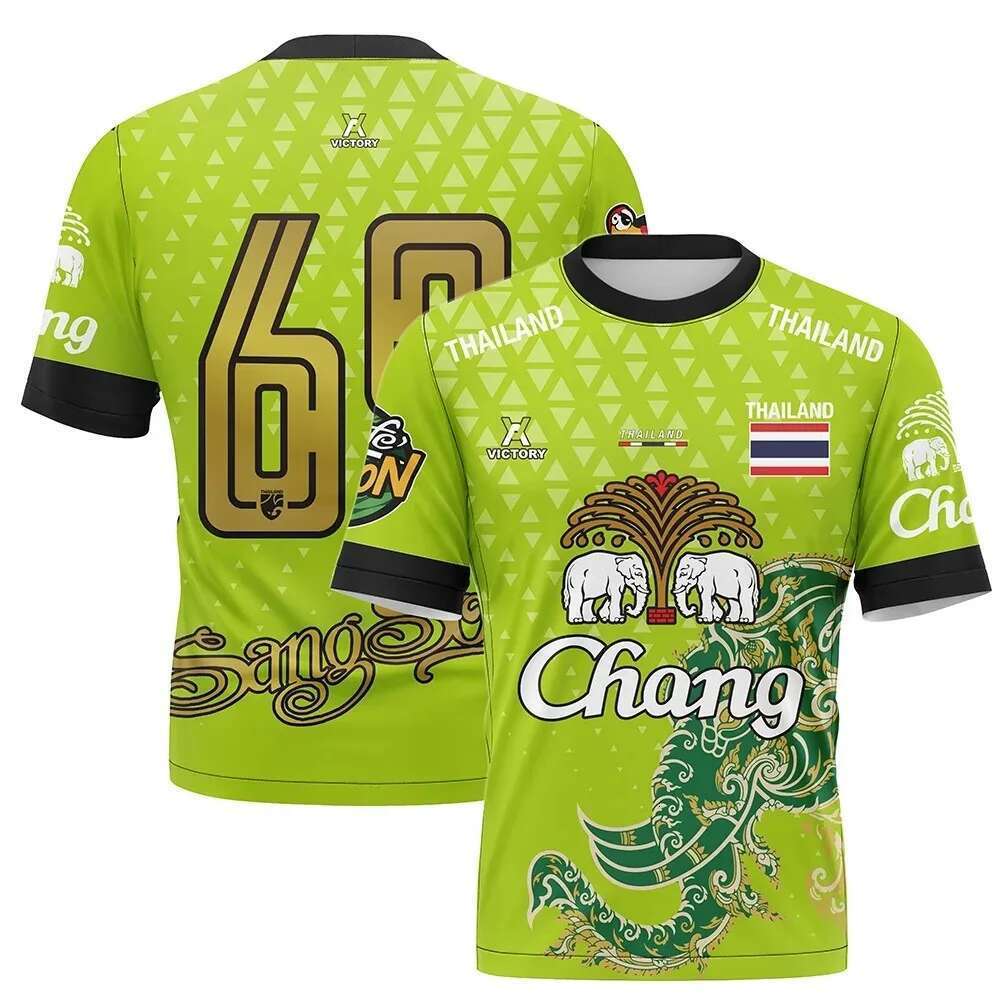 Thailand Chang Elephant 3D Printing Short Sleeves Summer Street T-Shirt for Men High Quality Oversized Breathable T-Shirt for Women