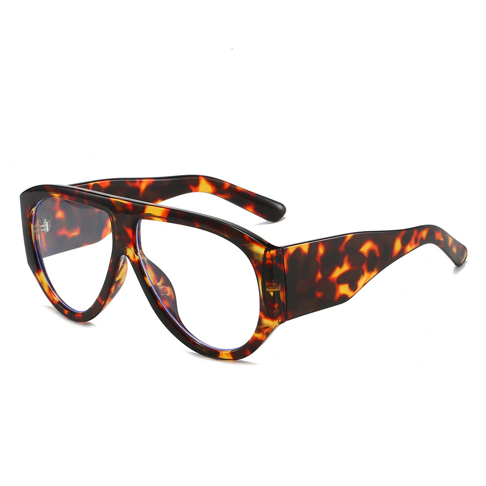 Large Frame Women Pilot Sunglasses 2025 New Decorative European And American Sunglasses High-grade Sense Sunglasses Concave Shape