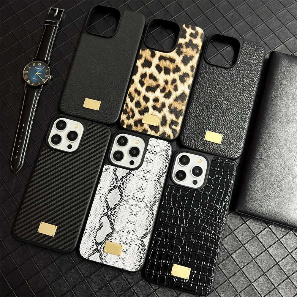 Fashion brand leopard snake Crocodile Phone Case For iPhone 15 14 Pro Max 12 13 XS Max 7 8 X 14plus luxury hard cover Z250220