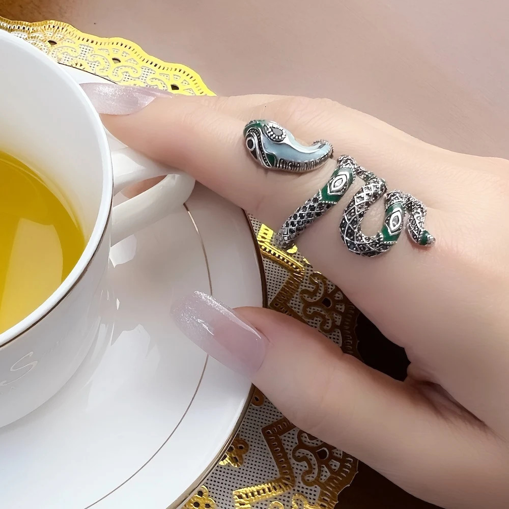 Blue Snake Ring Bohemia Fashion Jewelry For Women 250220