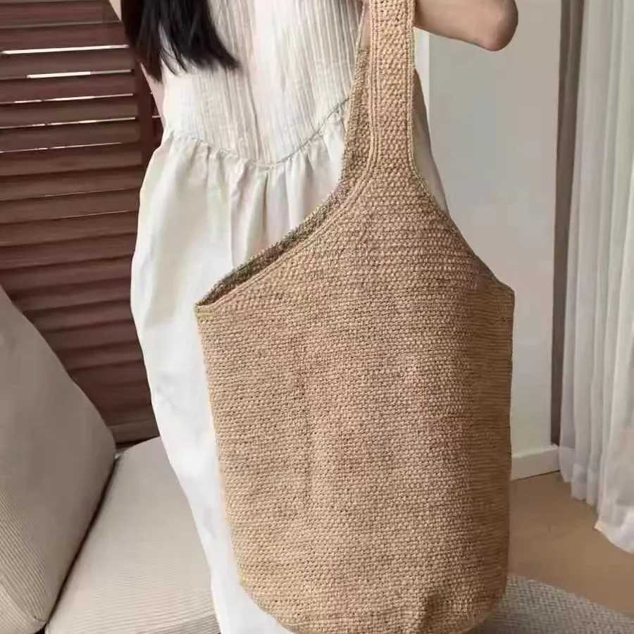 Bohemian Beach for Women Handbag and Purse Large Capacity Weave Tote Bag Summer Travel Shoulder Bag Shopper Bag New Z250219