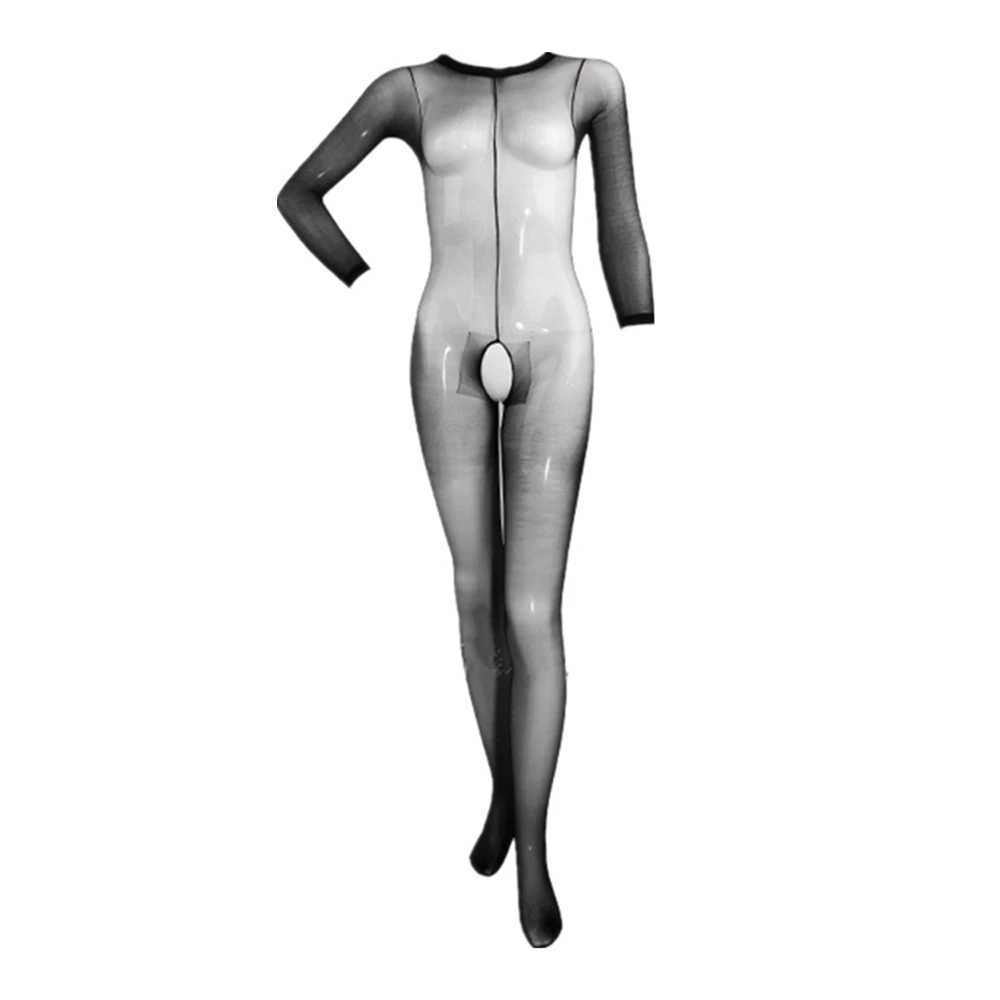 10 Styles Sexy Lingerie Hot Erotic Silk Bodystocking Bodysuits Sex Costumes Women Open Crotch Female Underwear Body Stocking W250220