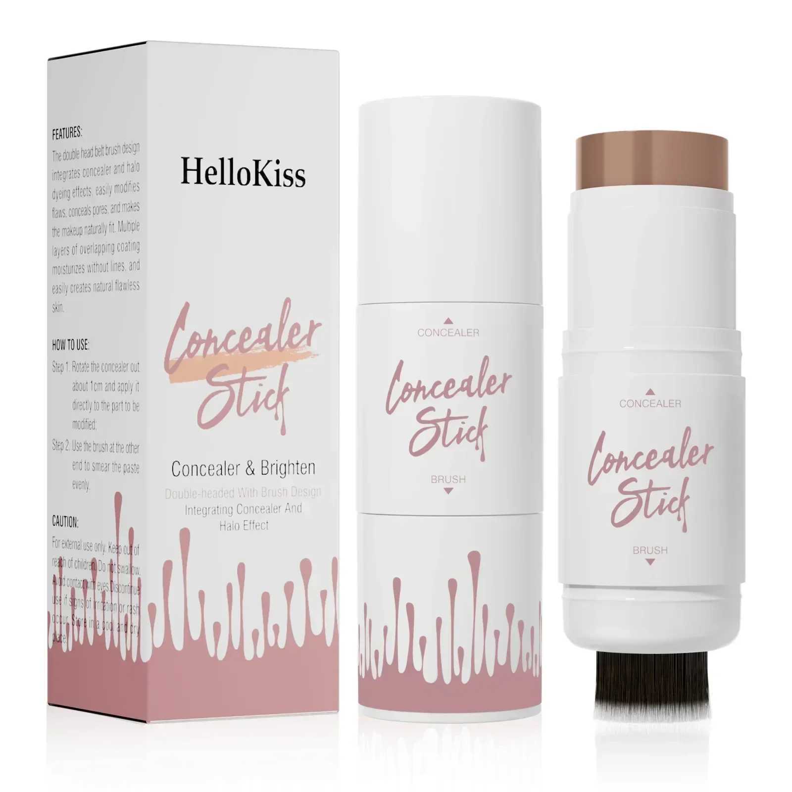 Hellokiss Double Head Multifunctional Grooming Highlight B Stick Three-dimensional Brightening Face BronzeW250220
