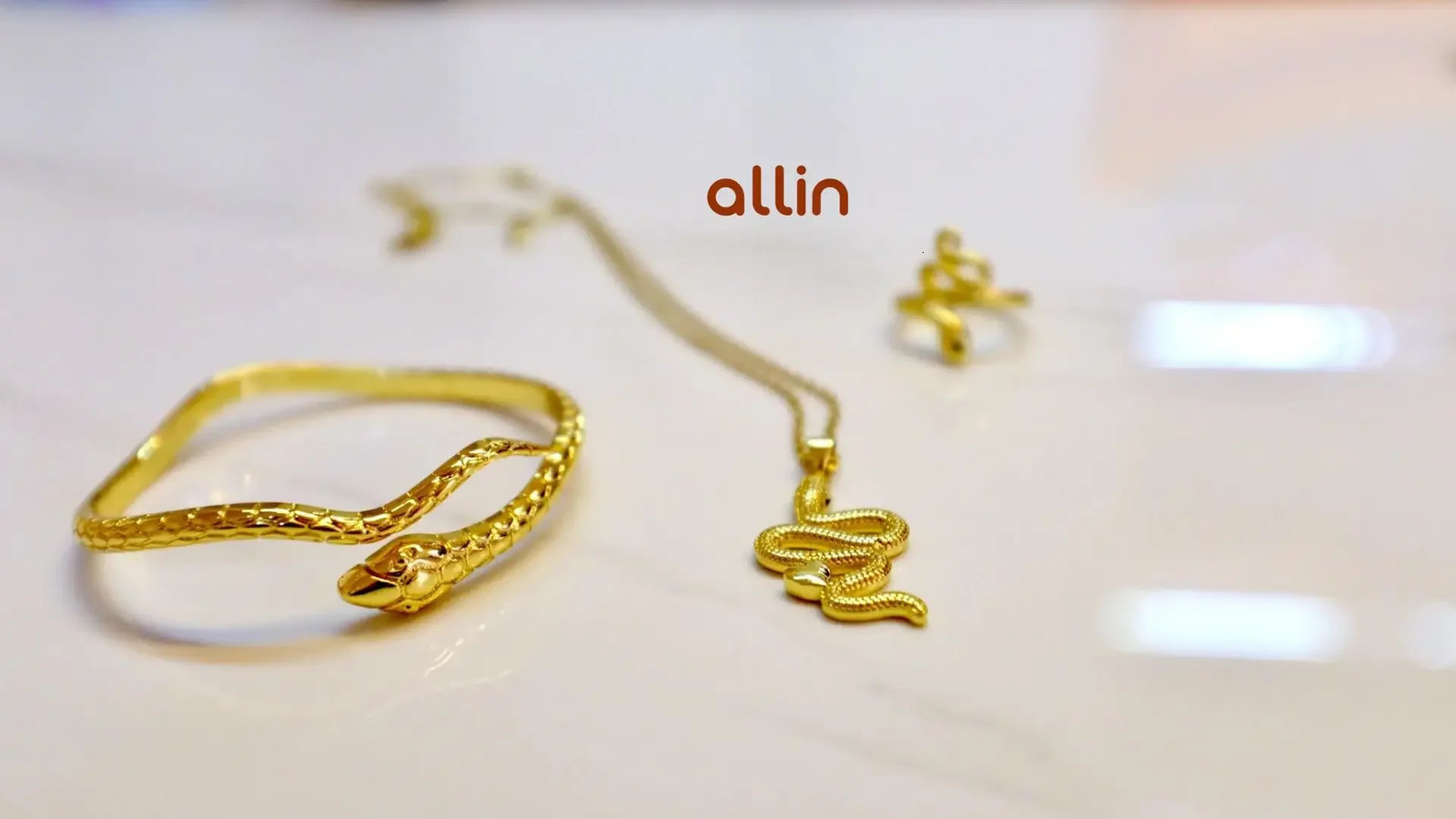Snake style fashion neutral wind collarbone chain necklace for women 250220