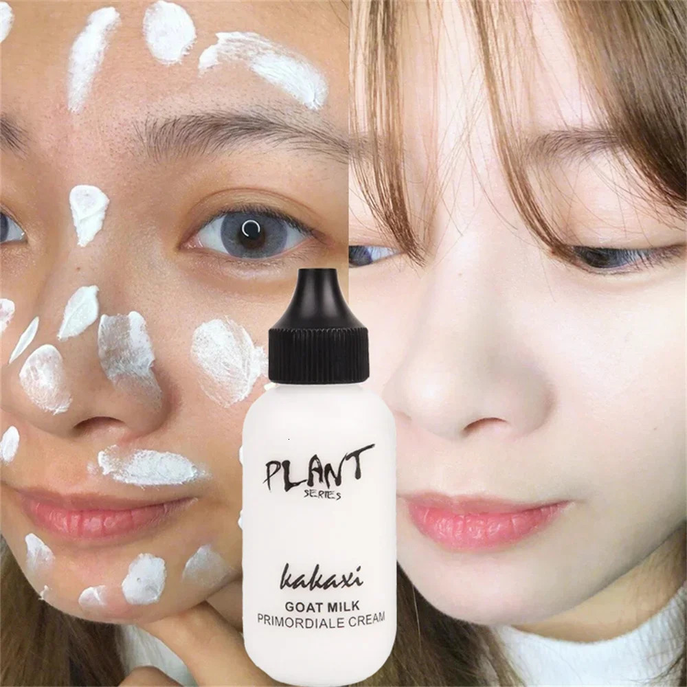 Matte face liquid basic goat milk cream natural whitening full cover waterproof bright dark circle concealer 250217