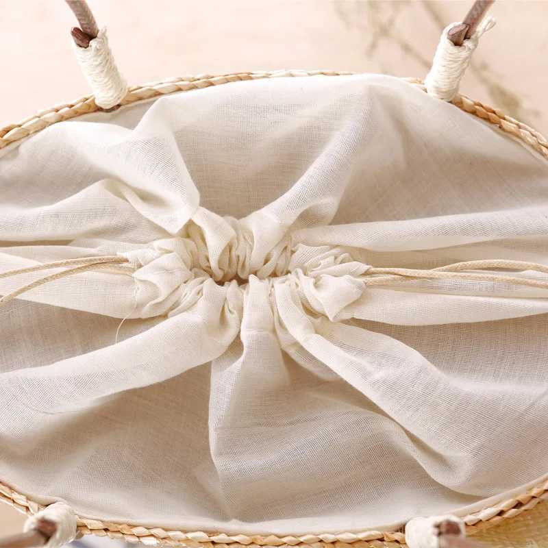 YoReAi Women Handbag Summer Beach Bag Rattan Woven Handmade Knitted Straw Large Capacity Totes Women Shoulder Bags Bohemia New Z250219