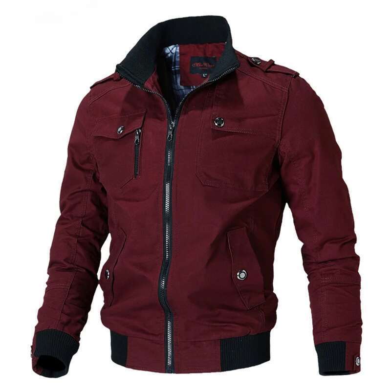 Men's ultra-thin military pilot jacket, casual windproof jacket, fashionable jacket, spring, autumn, new, warm, 2023