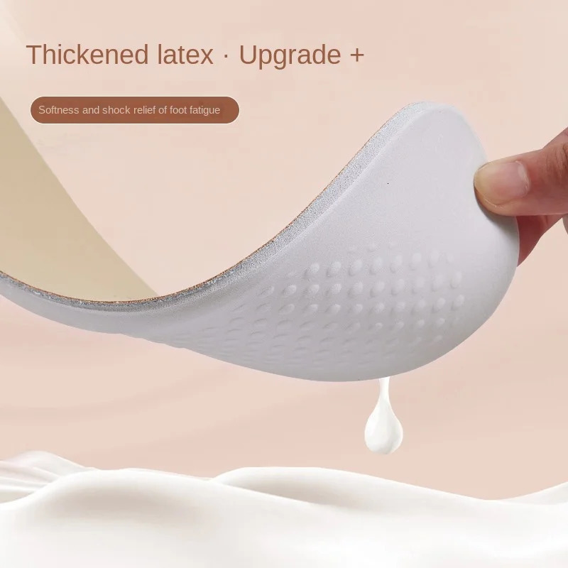 Cowhide Insoles Leather Latex Sports Insole Shoes for Arch Support Shoe Pads Shock Absorbing Sole Inserts 250219