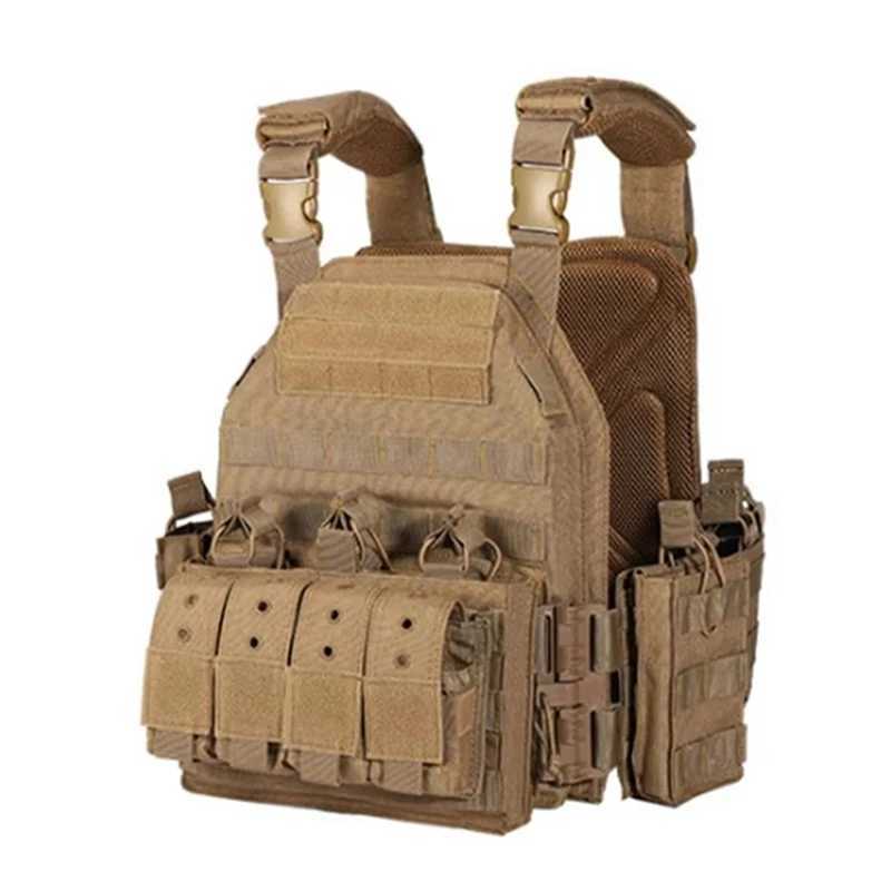 YAKEDA 1000D Nylon Plate Carrier Tactical Vest Outdoor Hunting Protective Adjustable Molle Vest for Airsoft Combat AccessoriesXJ250219