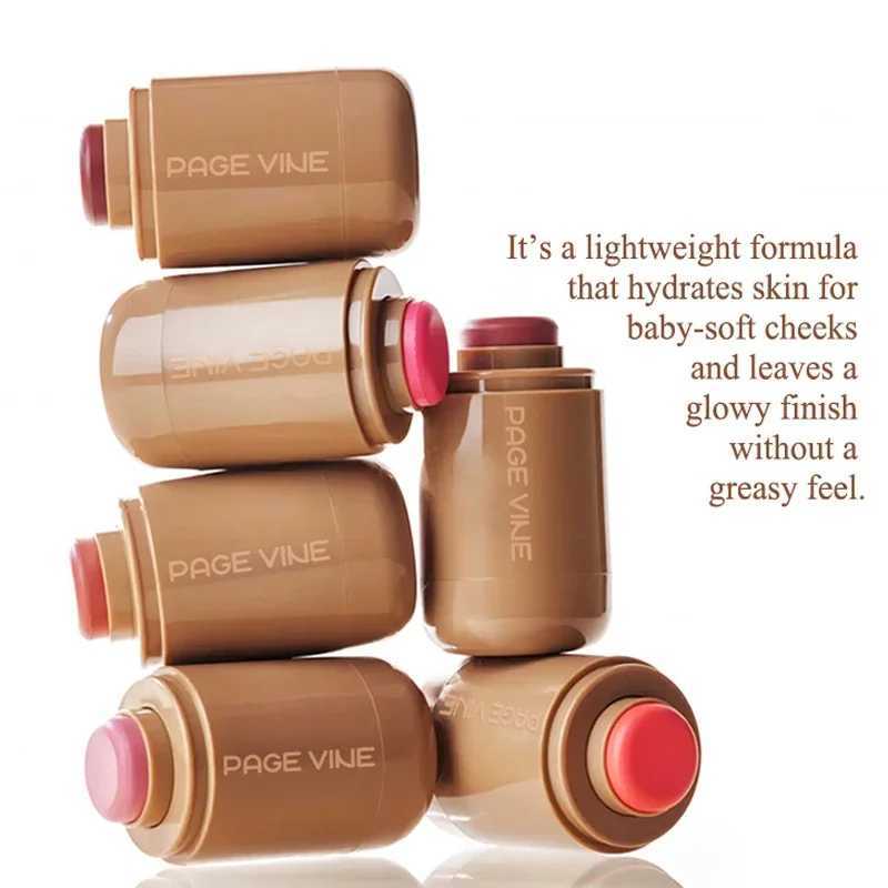 6 colors of nourishing and moisturizing pocket B stick lip and cheek moisturizing stick highlights creating bright natural moisturizing cosmeticsW2502