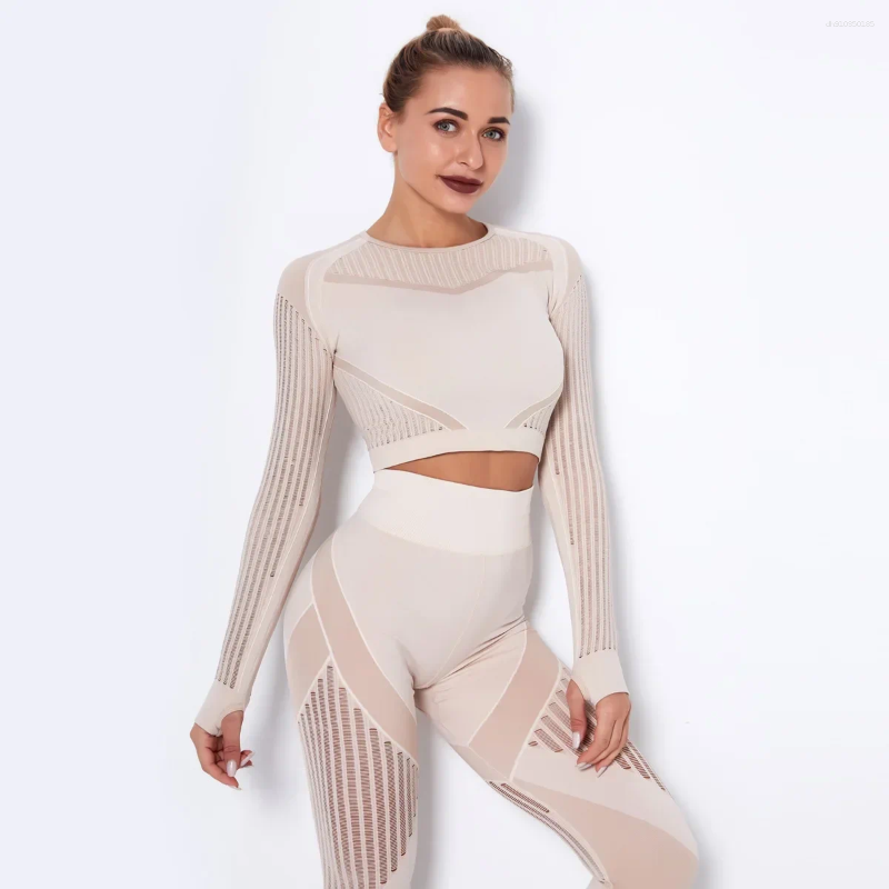 Active Sets Fitness Clothing Training Sporty Leggings Set Gym Wear Woman Yoga Pants Suit Workout Clothes Women's Sports Kit Sportswear