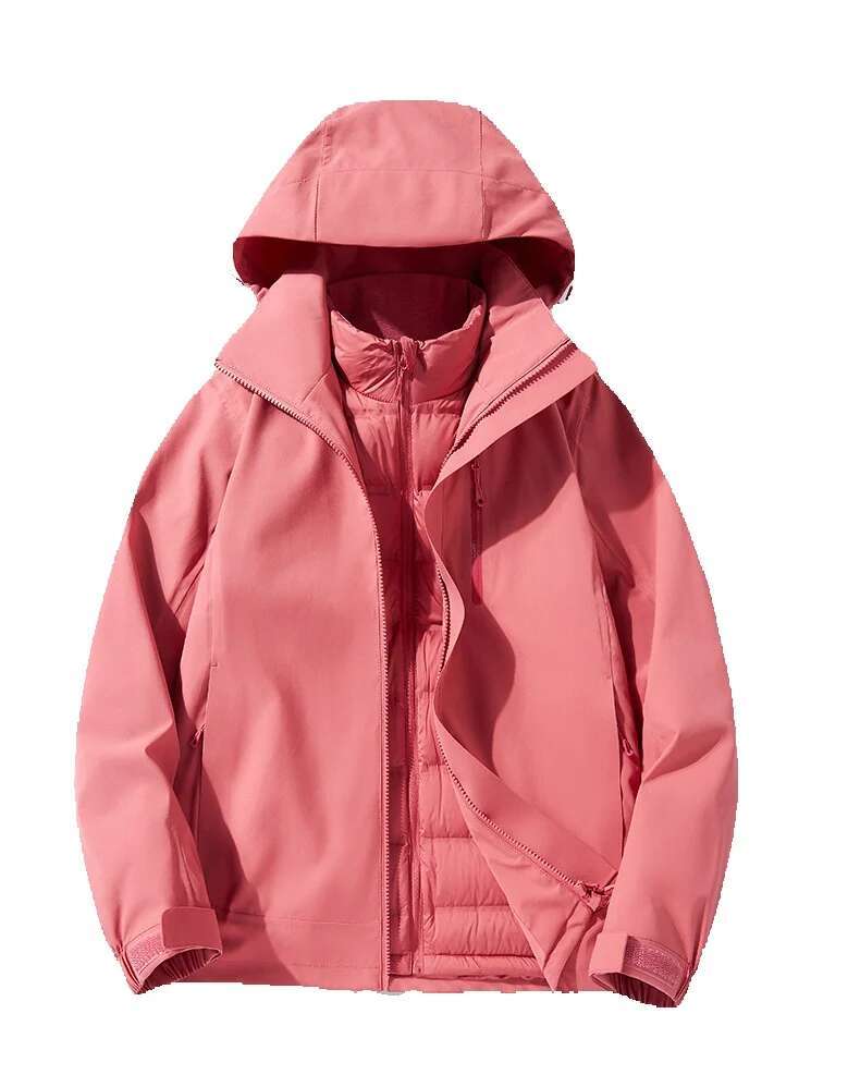 Rainstorm Proodhesive Pressing Black Gold Down Women, Waterproof, Windproof, Warm And Breathable Jacket For Men Jogging Suit