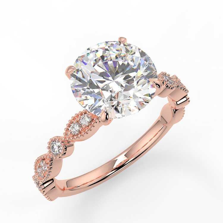 Moissanite 14K Gold Non Fade Wedding Rings Engagement Jewelry Wedding Rings for Ladies