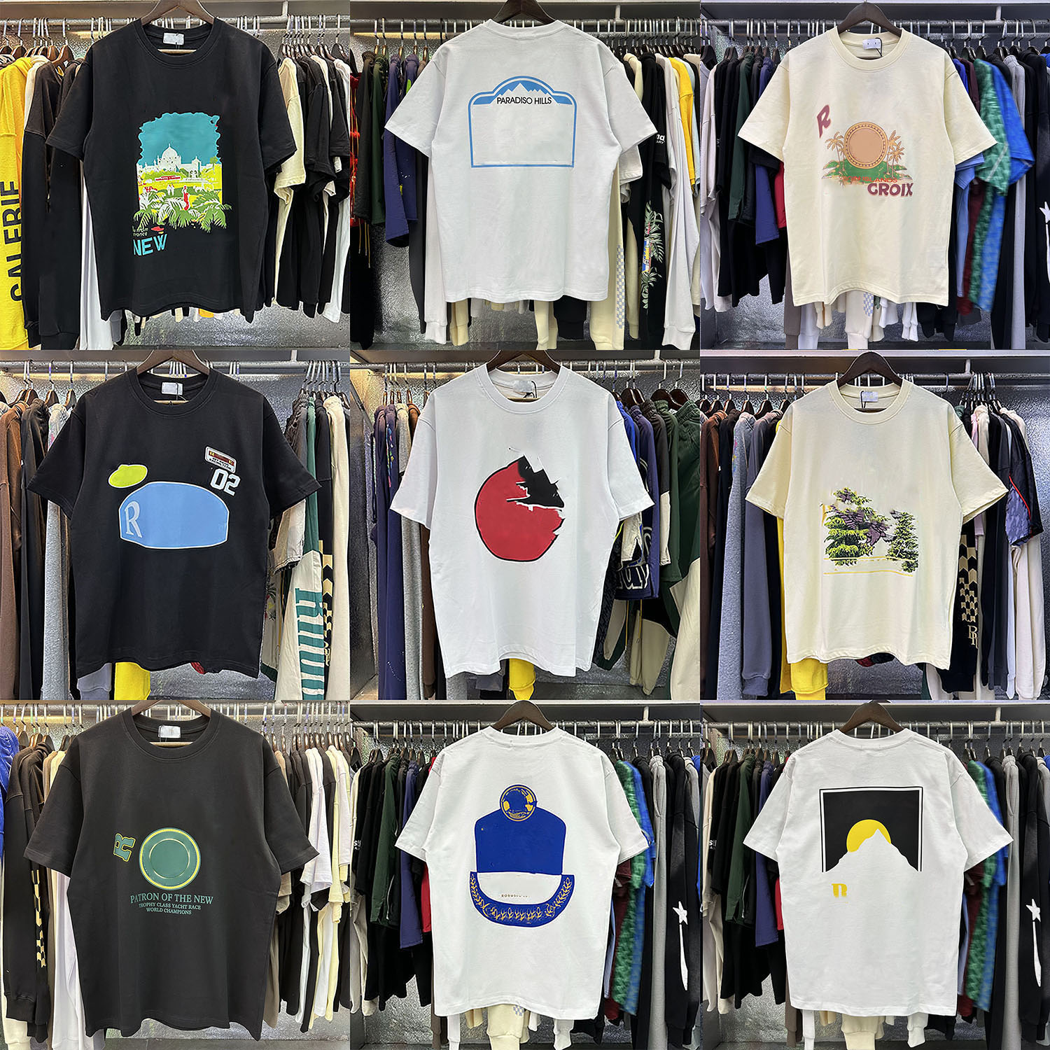 Designer Mens T Shirt Graphic Tee Letter Print Cotton Y2k Shirts Vintage Hip Hop Loose Short Sleeve Tops Men