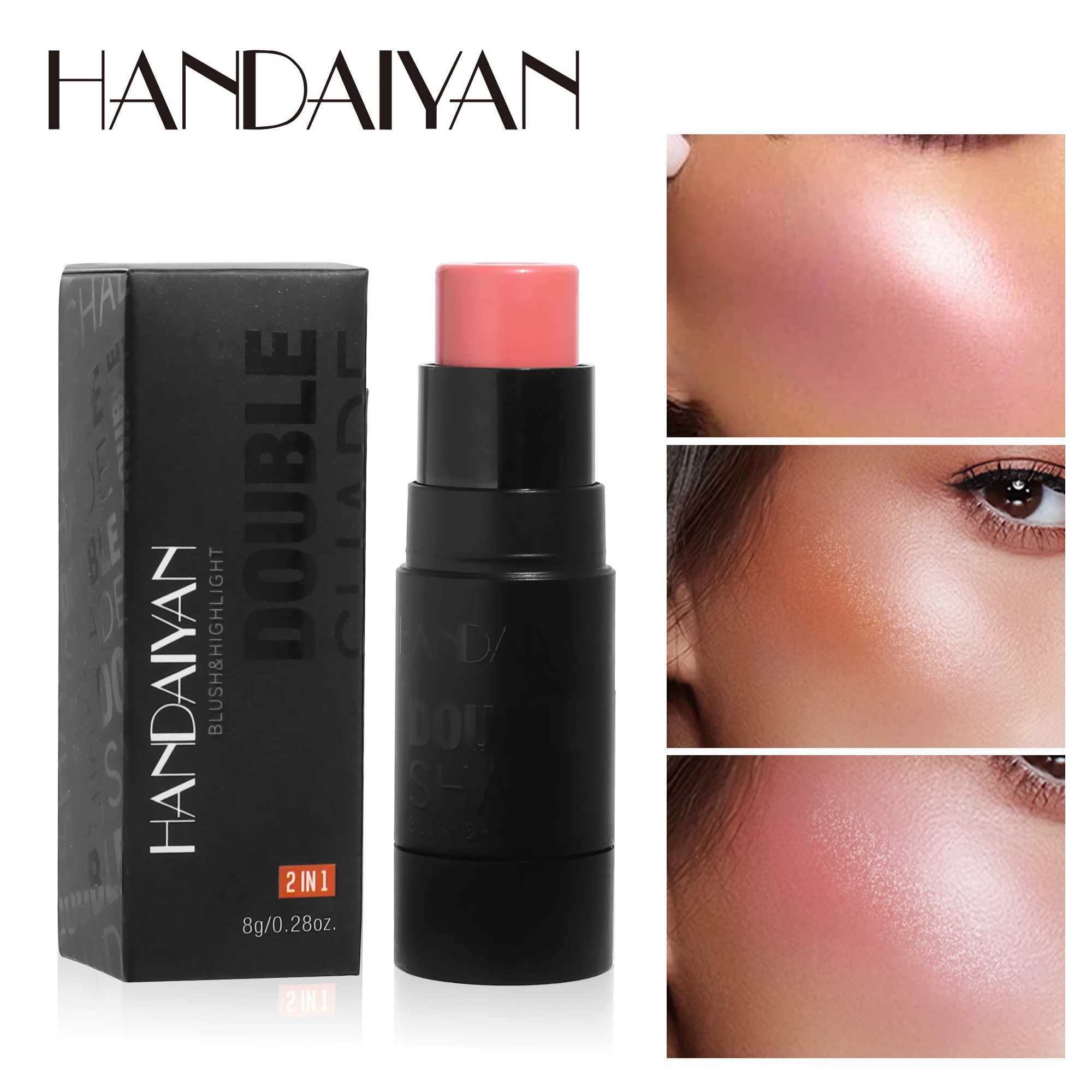 HANDAIYAN Sand B Highlighter Stick Facial Brightening Rouge Facial Ber Long-lasting Brightening Makeup CosmeticsW250220