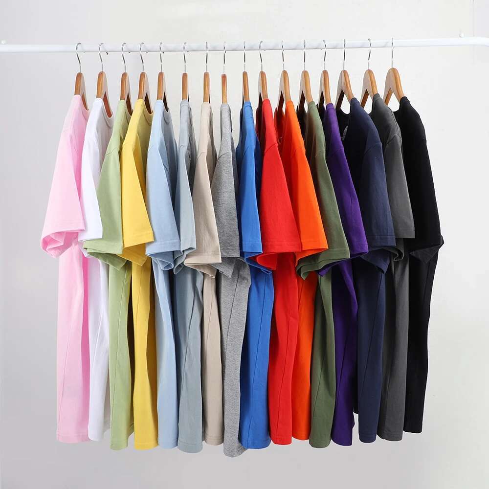 Short Sleeve T-shirt for Men and Women, Clothing 100% Cotton, Unified Color, White, Black, Trend, Fashion Brand, Custom Products, Summer
