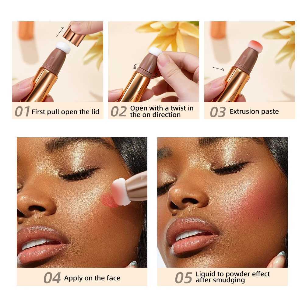 QIBEST Liquid B with cushion applicator natural appearance cheeks Tint B Dewy Finish Ber facial lotion makeupW250220