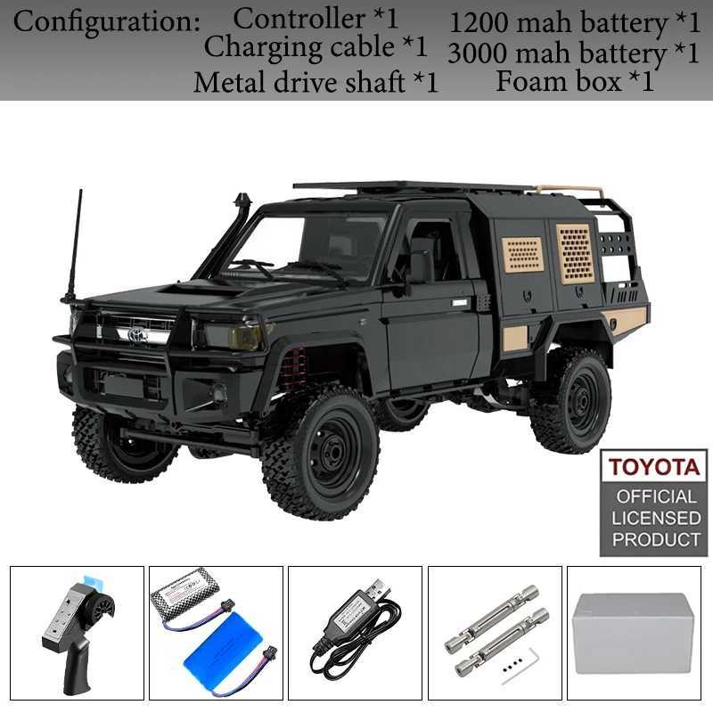 RC Crler 4x4 Car MN82S 2.4G Climbing Buggy Professional with LED Light Full Scale Remote Control Toys for Boys GiftXJ250220