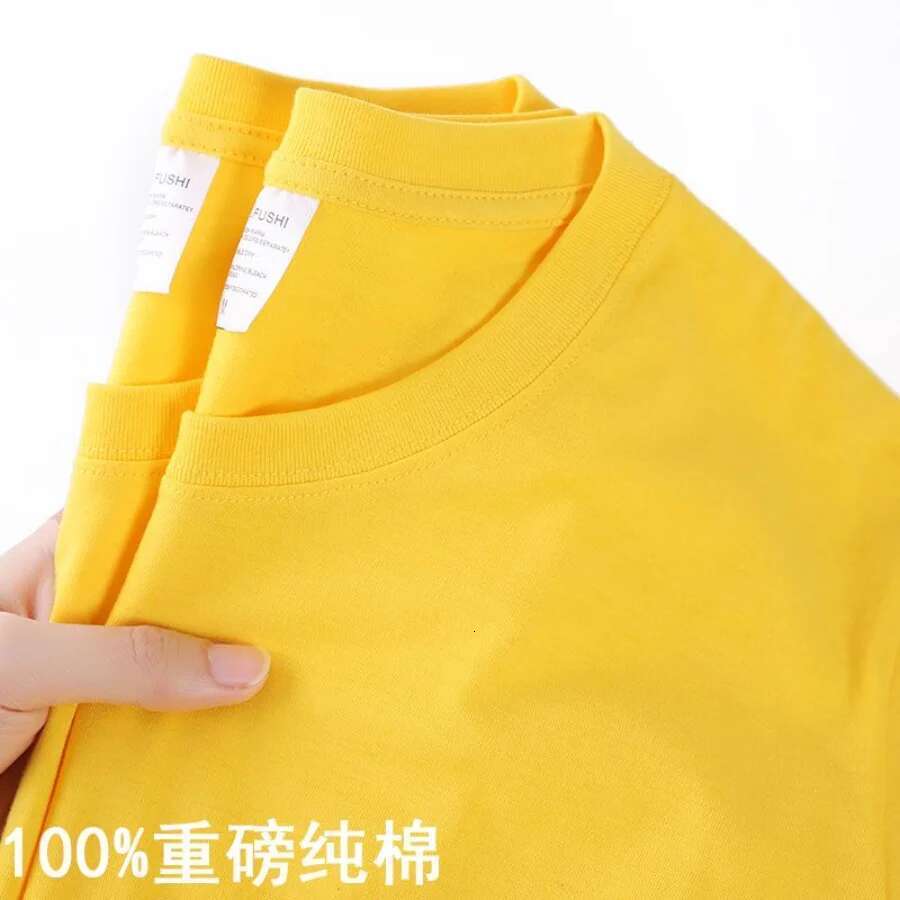T-shirt 100% Cotton Men Women Solid Paper O Neck Short Sleeves Y-Summer Korean Half-Sleeved Unisex T-shirt M-4XL