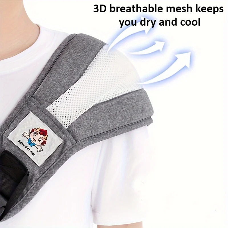 Kids Waist Stool with Waist Protection Baby Strap Holding Adjustable Baby Front Holding Type Holding 250219