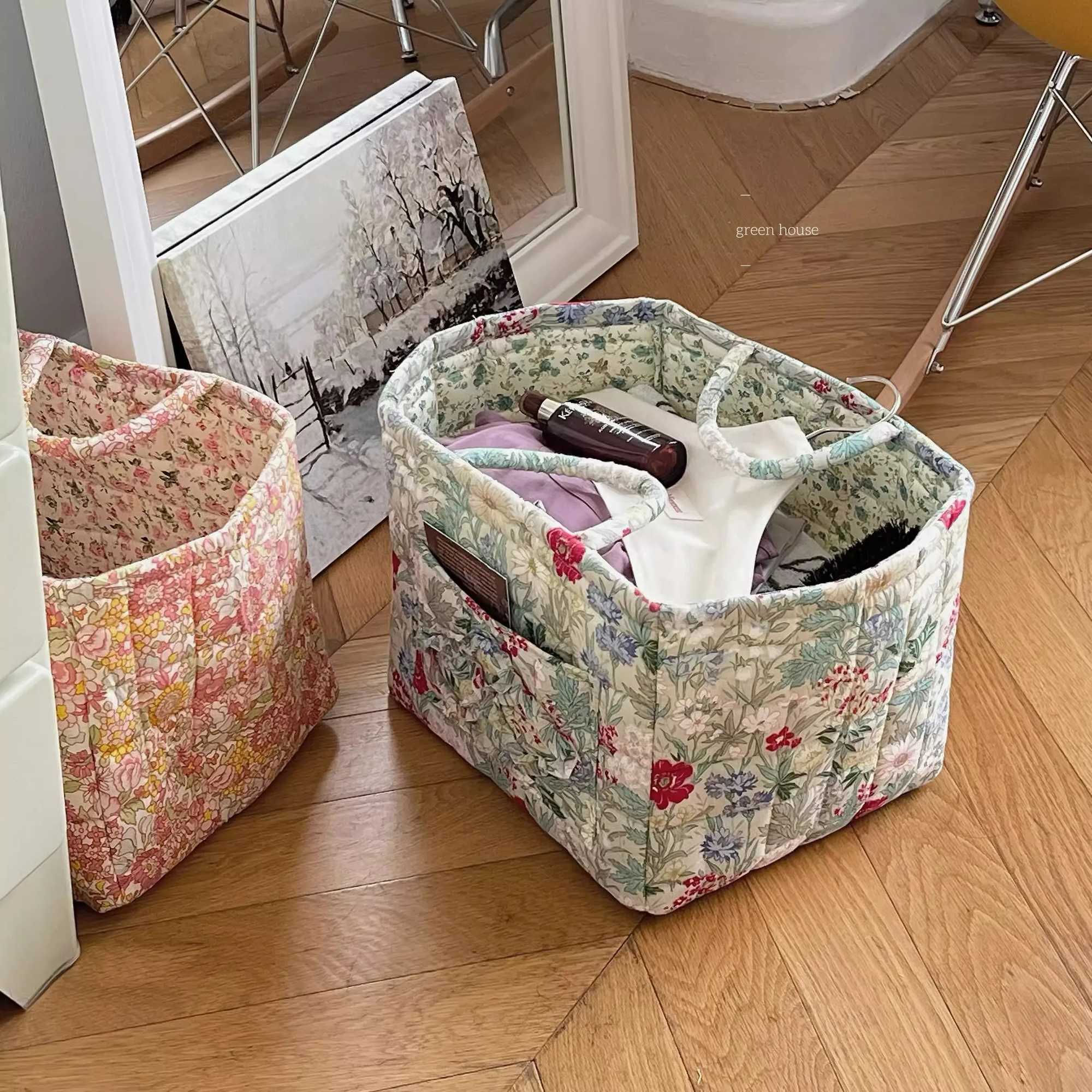 Sweet Floral Womens Bento Handbags Patchwork Ladies Tote Shoulder Bags Flower Female Storage Shopper Bag Purse Z250219