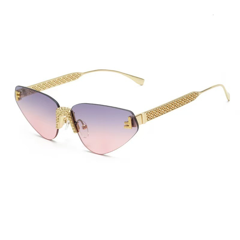 Sunglasses Female Summer UV Protective Sunglasses Men Drive 2025 Trend New Fashion Round Face Net Red Glasses