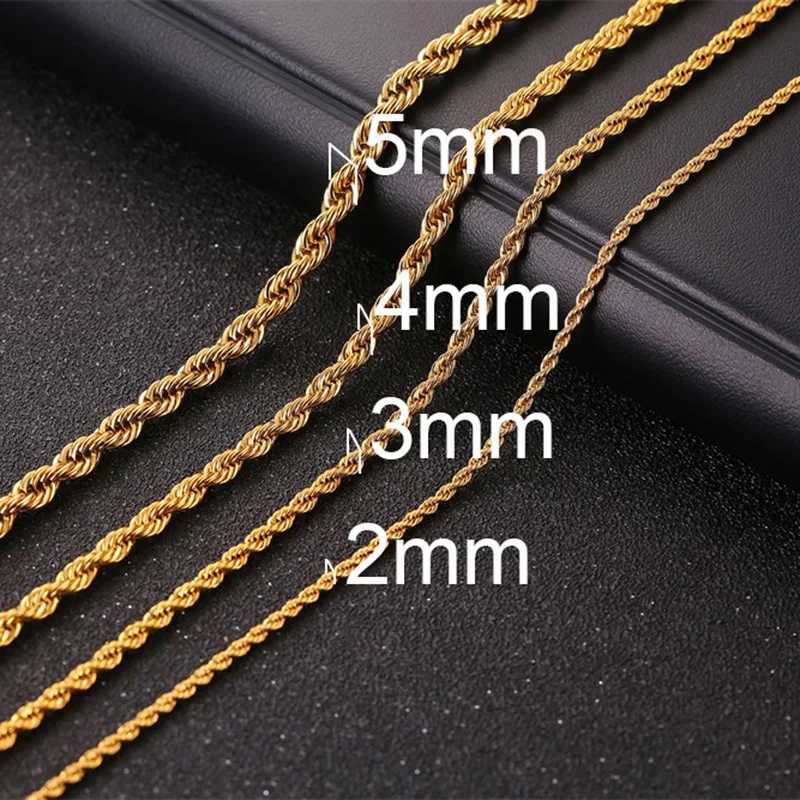 3-11mm Cuban Chain Necklaces for Men WomenPunk Stainl Steel Cu Link Chain CollarJewelry Gift for Dad Husband BFF BirtayXJ250219
